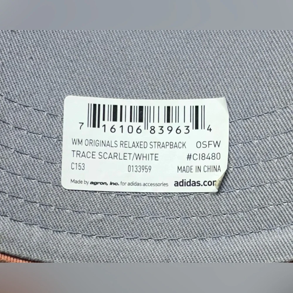 Adidas Strapback Mom Hat Trace Scarlet/White